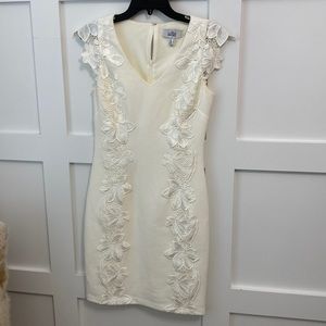 Badgley Mischka white dress size 4
